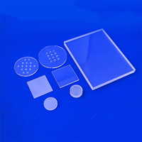 Plaque de verre de quartz ronde, épaisseur 1-10 mm, carrée, transparente, anti-UV, en verre de quartz JGS2