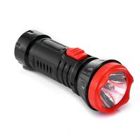0.5W Simple LED Forte Lumière USB Rechargeable Extérieure Mini Lampe de Poche pour Camping Longue Portée Conception D'urgence En Plastique AA Batterie