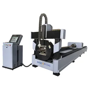 CNC Plasma Cutter Cutting Machine for Square Pipe Round Tube 4 axis Metal Cutting