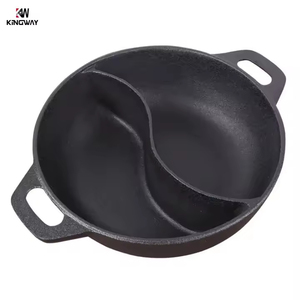 بيع بالجملة رخيصة الحديد الزهر قبل محنك اثنين-نكهة مع غطاء خشبي - Product Image 1