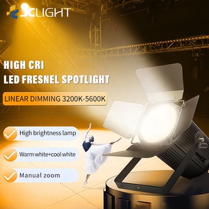 Alta CRI Tv Film Studio Theater Fotografia 200w <span class=keywords><strong>Led</strong></span> <span class=keywords><strong>Fresnel</strong></span> <span class=keywords><strong>Stage</strong></span> Light Dimmable <span class=keywords><strong>Led</strong></span> Dmx Estúdio Perfil <span class=keywords><strong>Spotlight</strong></span> - Product Image 1