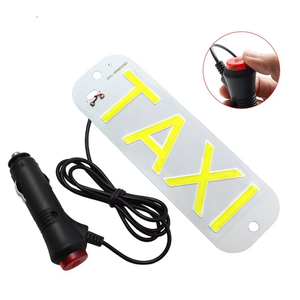 Panneau lumineux LED pour <span class=keywords><strong>taxi</strong></span>, rouge, bleu, jaune, <span class=keywords><strong>COB</strong></span>, économie d'énergie, longue durée de vie, fixation par crochet, alimenté par onduleur, affichage sur pare-brise de voiture - Product Image 1