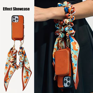 Wristband Scarf Phone <b>Lanyard</b> Woven String Short Bracelet Style <b>Lanyard</b> Niche Wristband <b>Lanyard</b> Crossbody Trendy Phone Accessory - Product Image 4