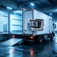Caméra de surveillance 4G pour flotte avec détection humaine, assistance au stationnement, suivi GPS Beidou, vision nocturne couleur 1080P, IP67 pour la sécurité des camions de livraison