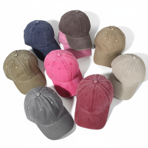 Cappellino da Baseball in Denim lavato spalmato primavera estate tutto match Retro Soft Top protezione solare Unisex in metallo con fibbia ricamo 3D comune - Product Image 4