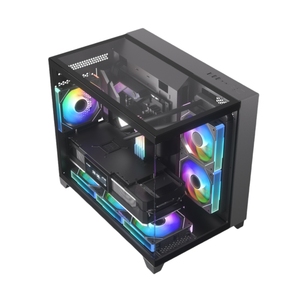 3 faces TG Glass fish tank <span class=keywords><strong>PC</strong></span> game computer gamer case mid-tower game case - Product Image 2