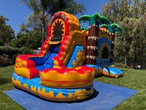 Castillo hinchable para saltar, castillo hinchable para saltar, con fuego y hielo, gran oferta comercial - Product Image 2