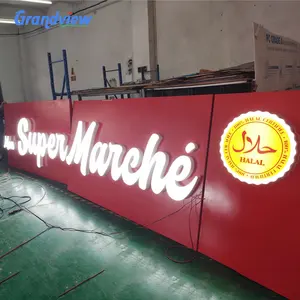 Hot product for company name attractive led frontlit letter giant signage