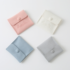 Bolsa de Joyería Personalizada con Logotipo, Mini Bolsa de Microfibra para Anillos y Pulseras, con Cojín, para Almacenamiento y Exhibición - Product Image 6