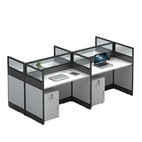 Bureau de travail convertible moderne et durable avec structure métallique, plateau en bois et tiroirs de rangement pour 2 personnes, idéal pour la maison, la villa ou l'hôpital