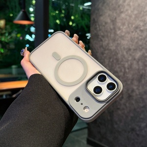 2025 Skin Feel Acrylic <b>PC</b> Magnetic <b>Wireless</b> Charged Frosted Shockproof Cover Matte Frosted Phone Case for iPhone 17 Pro Max - Product Image 5