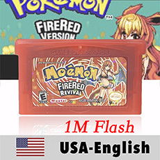 Cartucho de juego USA English 1M Flash cart KANTO ULTIMATE MEWTWO STRIKES BACK moemon FIRERED MEGA FIRERED MY ASS ROM Hack para GBA - Product Image 4