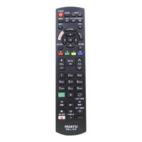 Télécommande TV étanche HUAYU RM-L1378 à code fixe en ABS avec contrôle tactile LED, 4 boutons, portée de 10 m pour Panasonic