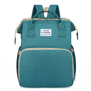 Cama plegable portátil ligera de gran capacidad mamá bebé mochila bolsa de pañales multiusos mamá cama bolsa para salidas - Product Image 1