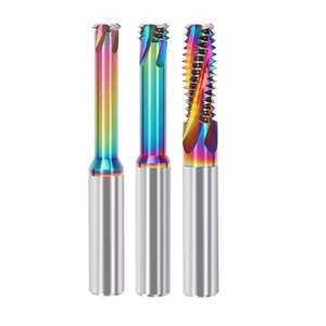 Fresa per filettatura in carburo a dente singolo, tre denti o denti completi, HRC68 ISO Metrico M8*1.25, per filettature interne CNC - Product Image 6