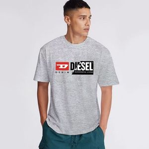 Camiseta de Verano para Hombre, 100% Algodón, Absorbente de Sudor, con Estampado de Letras Vintage, Multicolor, Moderna y a la Moda - Product Image 4