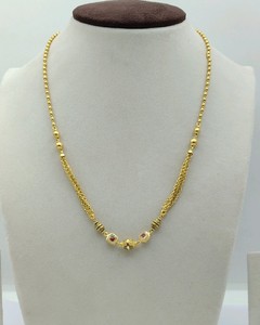 Joyería Fina Sofisticada en Oro Amarillo para Mujer, Collar de Varias Capas con Rubí y Diamantes - Product Image 1