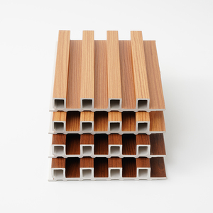 Grandes paneles de pared interiores WPC PVC Slat <span class=keywords><strong>Partition</strong></span> Louver Tableros de pared interiores - Product Image 6