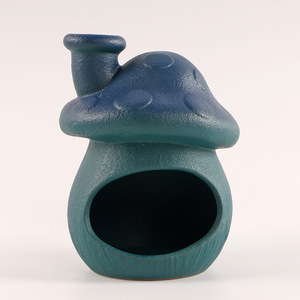 Estufa de aromaterapia de escritorio de cerámica con llama abierta, chimenea pequeña, bandeja para quemar salvia de madera sagrada <span class=keywords><strong>peruana</strong></span>, difusor de incienso - Product Image 1