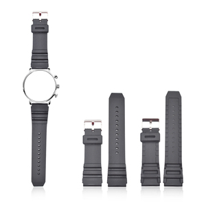 <span class=keywords><strong>Cinturino</strong></span> per <span class=keywords><strong>orologio</strong></span> in silicone con <span class=keywords><strong>cinturino</strong></span> in <span class=keywords><strong>plastica</strong></span> PU nero stile sportivo per <span class=keywords><strong>orologio</strong></span> 18 20 22 24 mm - Product Image 1