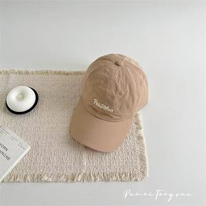 Parent child quick drying baseball cap men's and women's letter <b>waterproof</b> duckbill cap summer outdoor travel sun protection <b>hat</b> - Product Image 4