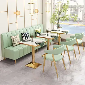 Restaurant Coffee Shop Sofa Booth Catering Hamburger Snack bar Dessert Shop Milk Tea Shop <strong>Bistro</strong> <strong>Table</strong> <strong>and</strong> <strong>Chairs</strong> - Product Image 1