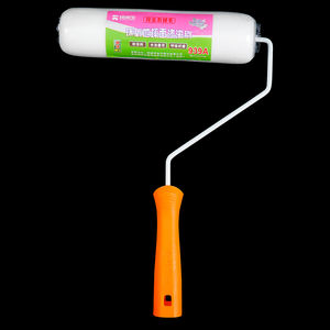 Brosse à rouleau en laine blanche pure de 9 pouces de haute qualité, équipée d'un nouveau type de manche en plastique PP qui peut être personnalisé en couleur - Product Image 5