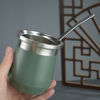Nouvelle Offre 2026 : Tasse à Yerba Maté Madai en Acier Inoxydable 18/8 à Double Paroi de 240 ml avec Logo Personnalisé et Paille Bombilla – Vente en Gros