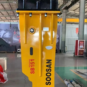 Martillo hidráulico SOOSAN-Modelo SB151 Tipo de caja adecuado para excavadoras pesadas con peso portador 40-55 toneladas para trabajos de demolición - Product Image 1