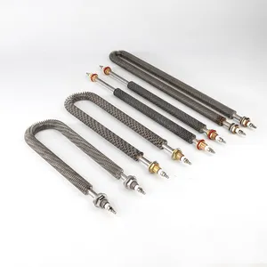 Good price 220v 3kw 5kw U/W/I type stainless steel Industrial electric resistance air tubular finned heating element for oven