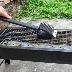 <b>BBQ</b> Cleaning Brush Long Handle Barbecue Grill Oven Cleaning 3 in 1 Corner Copper Wire Brush Copper Wire Sponge Shovel - Product Image 4