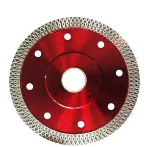 105Mm 115Mm 125Mm 180Mm 250Mm Tekan Panas Pemotong Tile Turbo Diamond Saw Blade Disc untuk Porselen