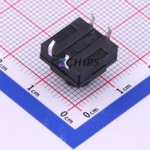 TS-1011-A13B3-D2 Tactile Switch Through hole-4P,12x12mm Switch Single Pole Single Throw Round Button 2.5N Through Hole - Product Image 2