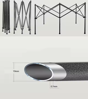 Table pliante moderne portable en métal en acier inoxydable pour l'école, l'hôtel, la plage ou la randonnée Style bois massif
