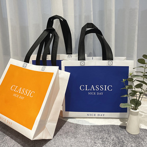 Reusable Christmas Eco Shopping Gift Bag Plain Non-Woven Laminated Grocery Bag Rpet Non-Woven Tote Bags With Custom Printed Logo