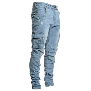 Jeans Modernos <span class=keywords><strong>de</strong></span> Estilo Europeo Americano <span class=keywords><strong>para</strong></span> Hombre, con Bolsillo Lateral y Pierna Ajustada, <span class=keywords><strong>para</strong></span> Ropa Casual <span class=keywords><strong>de</strong></span> Calle y <span class=keywords><strong>Moda</strong></span> Juvenil - Product Image 5