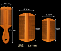 Offre Spéciale usine prix de gros poux peigne Portable deux côtés en plastique cheveux poux peigne pour chiens Double face chats Anti poux peigne
