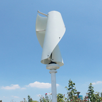 FLTXNY 600W Générateur d'éolienne verticale pour la maison à bas régime à faible bruit Turbine éolienne en forme de spirale 1000w 5000w