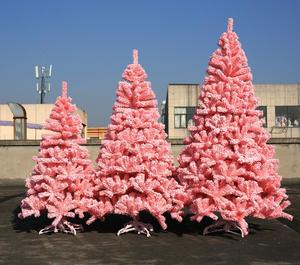 150cm <strong>Xmas</strong> <strong>Tree</strong> Pink Color Party Home Decorations Outside Artifical Flocked INS Style <strong>Mini</strong> MOQ Fast Delivery Pink Christmas <strong>Tree</strong> - Product Image 4