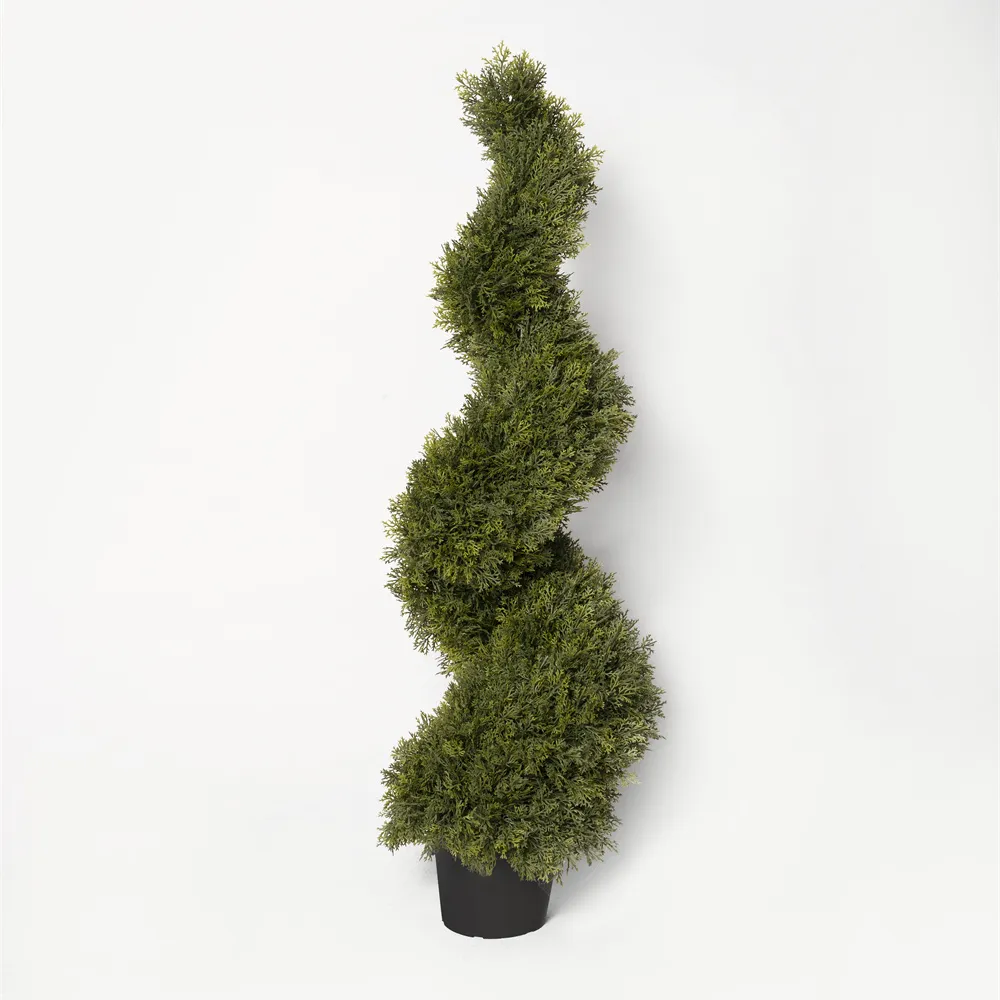 China Manufacturer Hot Sale 120Cm Artificial Spiral Cypress Tree  Thick
