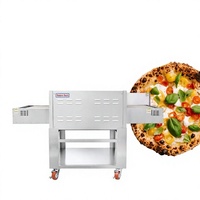 Four à convoyeur commercial de 32 pouces pour pierres plus grandes, avec tunnel automatique, pour usage industriel en usine de pizzas