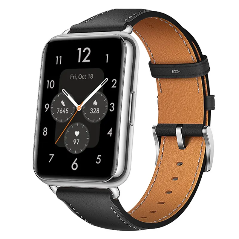 Smart Watch Bracelet Replacement Belt Wristband Huawei Fit2 Band Accessories Genuine Leather Strap for Huawei Watch Fit 2