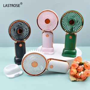 พัดลมพกพาขนาดเล็ก พลาสติก สำหรับแต่งหน้า ต่อขนตา พัดลมมือถือส่วนตัว สำหรับระบายความร้อนบนใบหน้า ใช้ได้ทั้งในบ้านและนอกบ้าน เหมาะสำหรับการเดินทาง เป็นของขวัญสำหรับการเดินทาง - Product Image 5