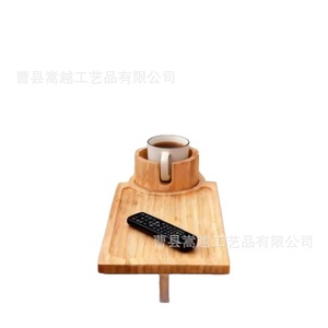 Over Wooden Sofa <b>Gap</b> Tray With Cup Holder 33.02x9.19x1.52cm Multi Functional Storage For Home Use - Product Image 3