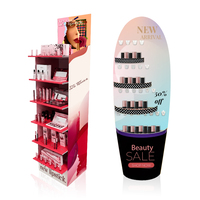 Support d'affichage en carton pliable, moderne, portable et écologique, personnalisé pour les magasins de détail, les magasins de vernis à ongles et de cosmétiques