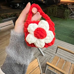 Juqi Mini Bolso Portátil DIY de Ganchillo para Colección, Monedero de Ganchillo, Funda Universal para Auriculares, Cubierta de Almacenamiento para Auriculares, Fiesta - Product Image 4