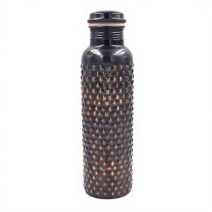 Hammered Texture Antique Finish Certified Copper Water <b>Bottle</b> BPA Free Leakproof In Stocked Factory Price - Product Image 1
