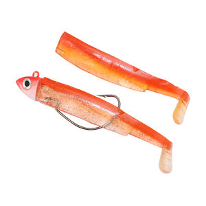 Leurre de méné noir personnalisé de différentes tailles leurre souple appâts pesca leurres pêche brochet tête de gabarit leurres de pêche à l'achigan - Product Image 3