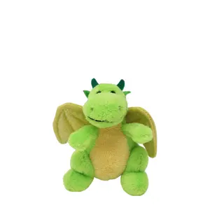 Fashion Mini Animal Toys Plush Dragon Small Size Stuffed Dino Keychain Cute Green Dragon Plush Toy Keychain