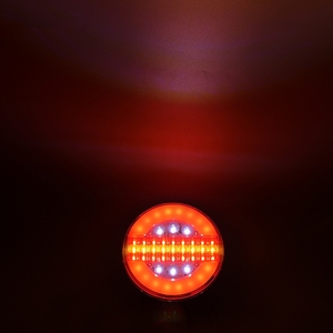 Sistema de iluminación para camiones, luces traseras redondas para camiones de 4 pulgadas, combinación de señal de giro de advertencia, luces Led, lámpara trasera - Product Image 6